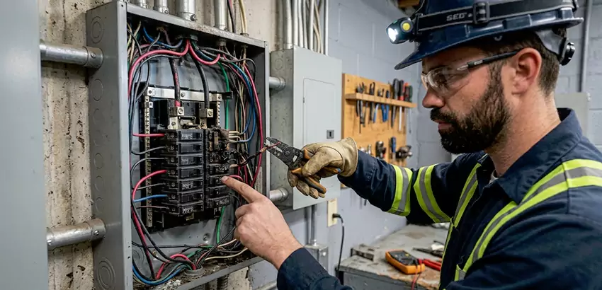 Breaker Box Short Circuit Repair in Lancaster